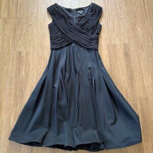 Adriana Papell Black Cocktail Dress  Sz 12